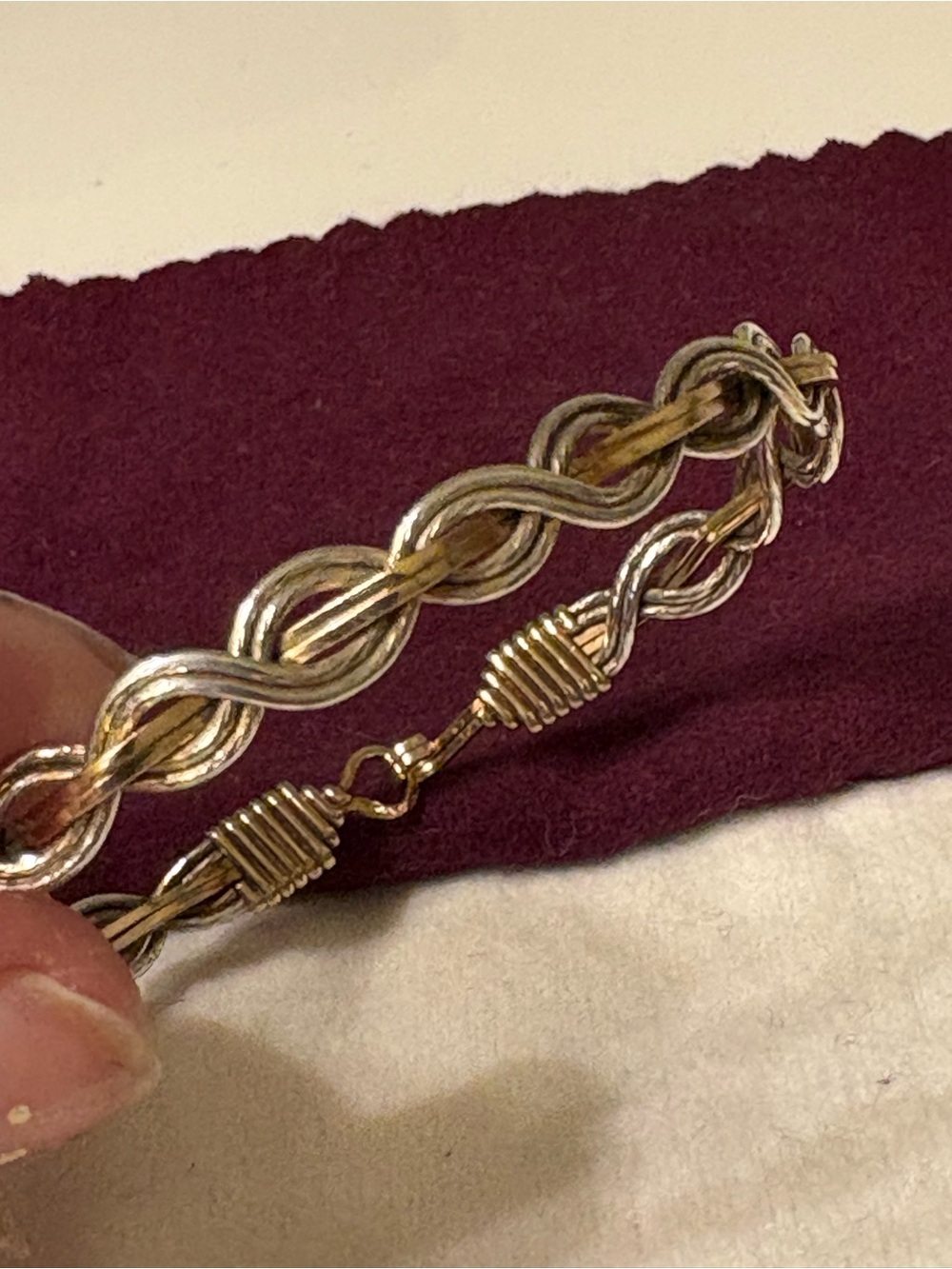 Ronaldo Let It ShineTwo-Tone Gold and Silver Twisted Link Bracelet
